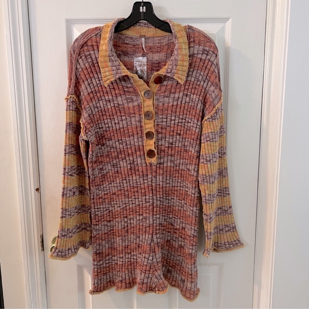 Free People Multicolor Knit Jumpsuit - Picture 4 of 8
